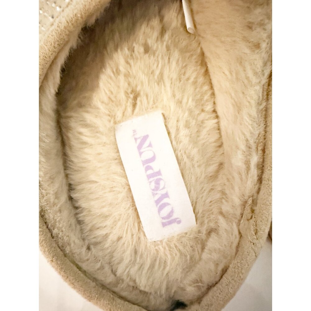 Joyspun Women's Studded Slippers in Tan 8 - Picture 8 of 10